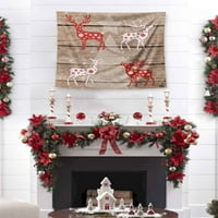 Awkward stilovi Božićna zidna umjetnost tapiserija viseći božićni jeleni kućni dekor otisci