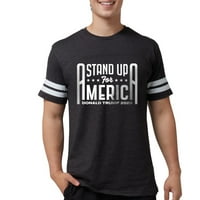 Cafepress - Trump Stand up za nogometnu majicu Amer - Muške