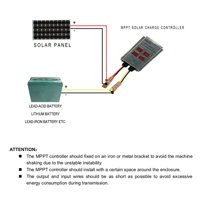 200W300W400W Maksimalna tačka za praćenje silarne praćenja za praćenje u stvarnom vremenu Solarni regulator za punjenje baterije prikazuje 10 ~ 30V izlazni napon podesiv vodootporan za prašinu vodootporan