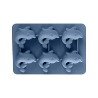 3D rup za ladicu za ledeni kocki sephin, kalup sa ledom sa poklopcem, silikonski okrugli ledeni aparat