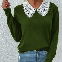 Dukseri za žene dnevni seksi ženski džemperi zeleni veličine l