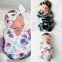 Fattazi Mekani beba swaddle pokriva za glavu za glavu za dječaka Girl Sthetsy cvjetni prijem prekrivač