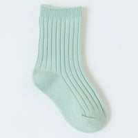 Dječje čarape Candy obojen dvostrukom iglomcom Srednje kalf čarape Modna djeca čvrste boje čarape Toddler