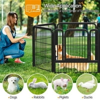Sklopivi pas playpen velika bračna ograda za kućne ljubimce kavez, psa Playpen paneli Heavy Duty Pas Pet Fence Indoor Van