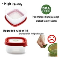 Spremnik za skladištenje hrane Spremnik sa jednostavnim zaključavanjem poklopca, BPA besplatni i procuriv, plastični