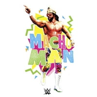 Ženski WWE Macho Man Randy Savage '80-ih Grafički tee bijeli veliki