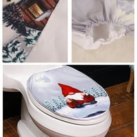 OPVISE SET WC SIDOVA POKRIVANJE Eko-prijateljski otporni na prašinu Božićni toalet MAT PAD komplet za