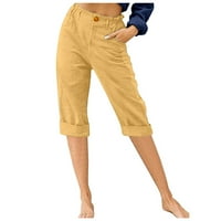 Ženske hlače sa širokim nogama visoke struke pravne hlače casual pantalone