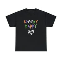 Spooky tata Halloween lubanje zabavna grafička majica unispor teški pamučni tee