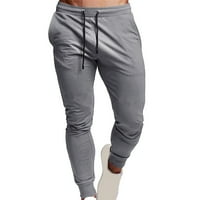 Koaiezne muške hlače plus veličine muške sportske hlače casual pantalone Muške čvrste boje svestrane trčanje za trening fitness hlače