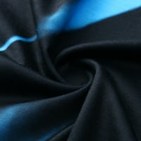 Mnjin Ljetne majice Žene Vrhovi Žene pozicioniranje Linija kontrastni tisak šuplji okrugli vrat kratkinje majice kratkih majica Plave L