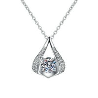 Heiheiup Nakit Drop Diamond Modna kratka za vodu Ogrlice nakit ogrlice ogrlice i jednostavne ogrlice