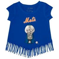 Djevojke Youth Tiny Turmop Royal New York Mets Gumball Fringe Majica