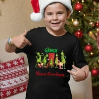 Božić Grinch Jedinstvena unise majica Udobna opuštena majica za djevojke Print Short rukav T-Shir