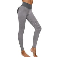 Vježbe za žene MESH Patchwork Bubble Ženske ležerne joge Hlače Visoke stručne posude u tijesnim hlače