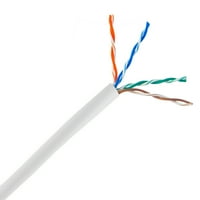 InstallCCTV 100FT CAT 5E Ethernet Patch Cable, UTP AWG bakrena žica RJ bijeli računalni mrežni kabel