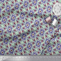Soimoi saten od svilene tkanine i cvjetni umjetnički ispisani tkaninski dvorište širom