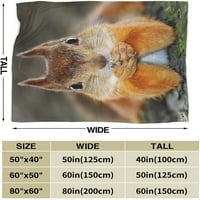 Nosbeithrow pokrivač vjeverica pokrivač udobnost toplina mekani ugodan pokrivač pokrivač za kauč za