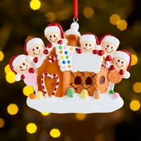 Pgeraug privjesci DIY Ime Blagoslov Candy House Christmas Ornament za božićne stablo visi