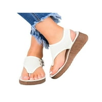 ROTOSW ženske sandale za gležnjače platform sandal plaža casual cipele ženske dame lagane ljeto bijelo