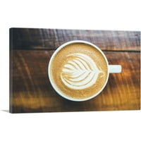 Espresso šalica za kafu kafe dekor pravokutnik Canvas Art Print - Veličina: 18 12
