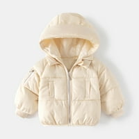 NSENDM Boys podstavljena jakna Dječaci Dječji dječaci Čvrsti dugi rukav patchwork zimski kaput jakna