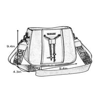 Seksi ples Dame Tote torba patentna torba Multi džepovi ramena torbe odvojive torbice Soft Shopping