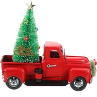 Božićni ukras Xmas Crveni kamion Model Metalni kamion sa Xmas Tree Model XMAS poklon