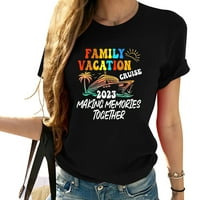 Obiteljski odmor smiješno krstarenje uspomena zajedno majica