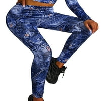 Žene FAU traper jeggings High Rise pantalone za hlače Stretch Slam Slim Fit gamaši plavi XS