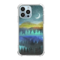Forest Moon Case kompatibilan sa iPhone Pro, estetskim umjetničkim dizajnom TPU full cover-otporna na