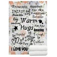 Love You mama poklon pokrivač, pokrivač od runa, ultra meka i toplim baršunasti ćebad za krevet kauč kauč I