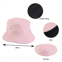 Prozračiva kape za žene Muške unise Dvostruka bočna habanja Reverzibilna kanta Hat Trendy Pamuk Twill Canvas Pecanje za sunce Hat Modna kapa
