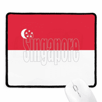 Singapur Country Zastava Naziv Mousepad Prošiveni rub MAT gume Gang Pad