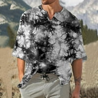 Muškarci Thirts ljetni modni casual grafički višebojni tiskani majica kratkih rukava Top muški odmor za odmor