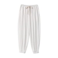 Koaiezne muške hlače za labave hlače Ljetne casual pantalone muške hlače za prozračivanje muške pamučne pantalone