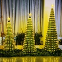 Smart božićne stablo svjetla svijetli višebojni bajk LED zvijezdani vodopad xmas app app bluetooth kućni dvorišni DIY dekor za odmor