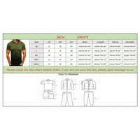 SHPWFBE majice za muškarce Ljetne odjeće Muške modne casual Sports Gradient Rever Majica kratkih rukava Top Golf majice za muškarce Tamno siva 3xl