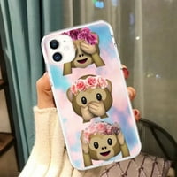 Slatki smiješni tvrdi TPU majmunski estetski koferi za mobilne telefone za iPhone 11 iPhone Pro Max