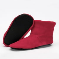 Žene muškarci tople papuče unise plišane obložene zimske čizme Kids Fluffy house cipele crvene 8-8,5