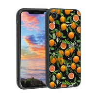 Prilično narandžasto-crno-citrusno-voćno-estetsko-cotthecore telefon telefon, deginirani za iPhone XR