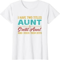 Dva naslova tetka i velika tetka vintage retro majica