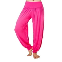 Ženske haljine visokog struka Pajamas casual labavo solid color control yoga jogger fitness trkački