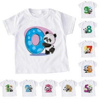 Dječaci modne majice kratki rukav dječje djevojke ljetne pande crtani otisci T majice na vrhu odjeća