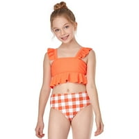 MafiytytPr kupaći kostimi za djecu na prodaju Toddler Baby Kids Girls Ruffres Ispiši dva kupaći kostim