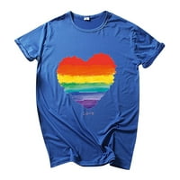 Strugten Žene Pride Rainbow Flag The Tun Tunic Pulover kratki rukav majica Maxi Haljine za žene