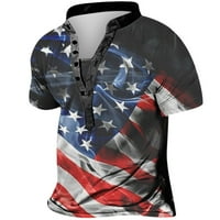 Fanxing polo majica MENS polo majica Majice za zastave Četvrti 4 srpnja Košulje Majica Patriotic Patriots
