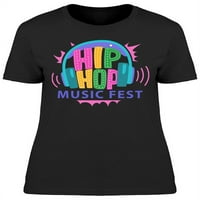 Hip Hop Music Fest Fest Majica - Momentalni shutterstock, ženski medij