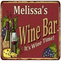 Melissa Crveni vinski bar poklon metalni znak potpisuje na domaćem dekoru 112180054031