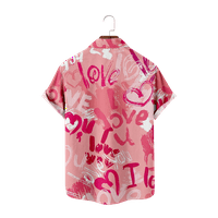 Valentinovo Havajska majica za muškarce dječake 3D crtane dječje djevojke muške majice na plaži Bluza,